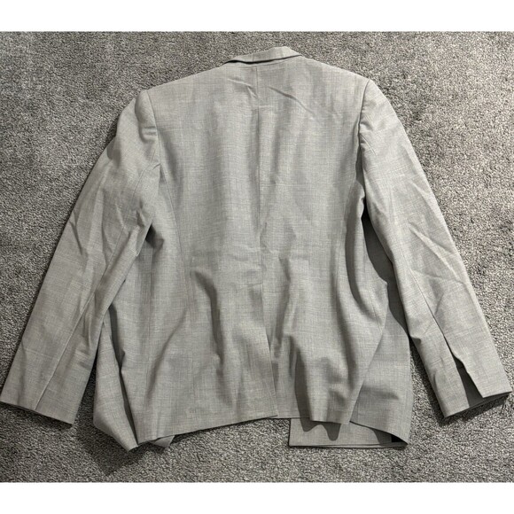 MM. Lafleur Light Grey Wool Blend Open Front Blazer Jacket Women’s Medium - Picture 7 of 8